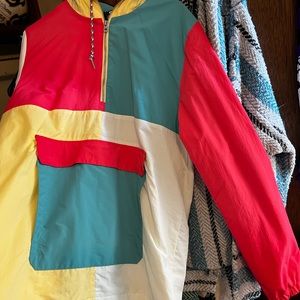 Empyre vintage color block windbreaker